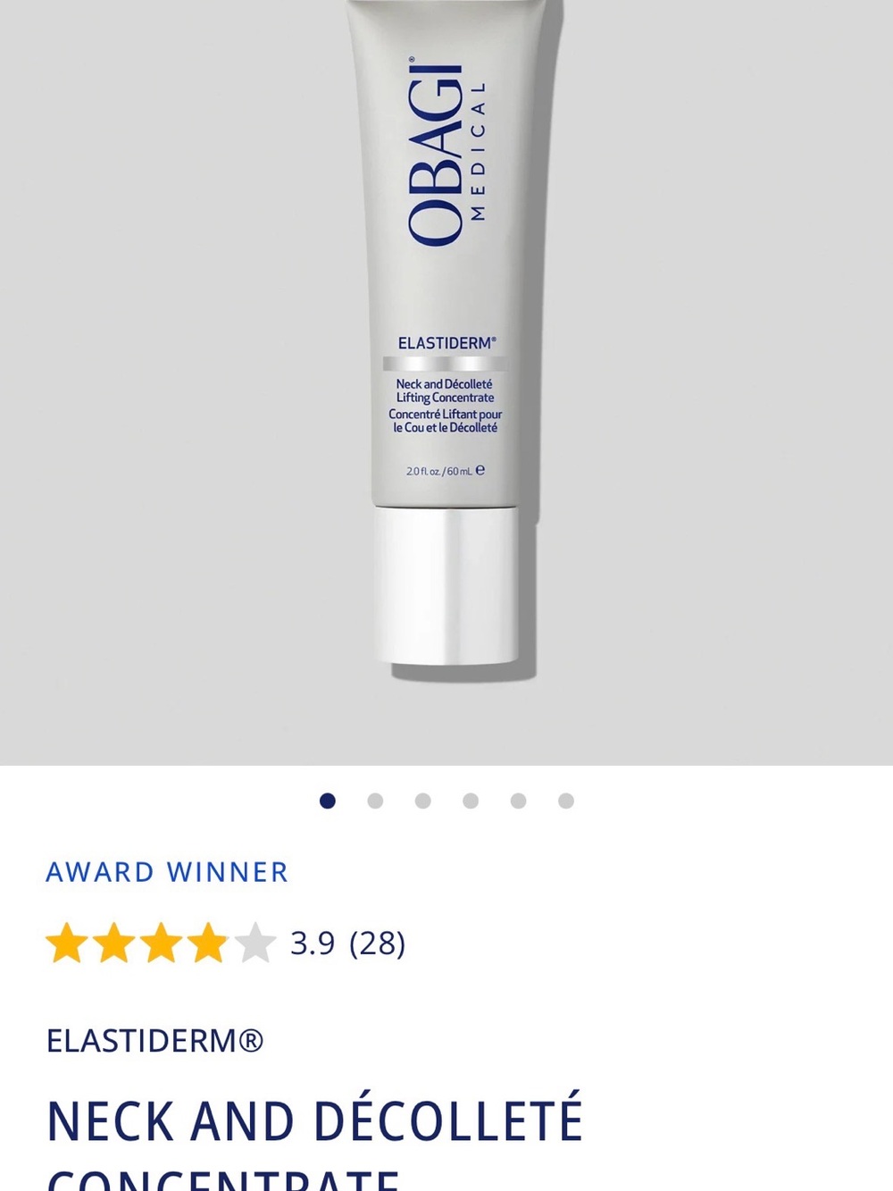 Obagi Elastiderm Neck and Décolleté Concentrate